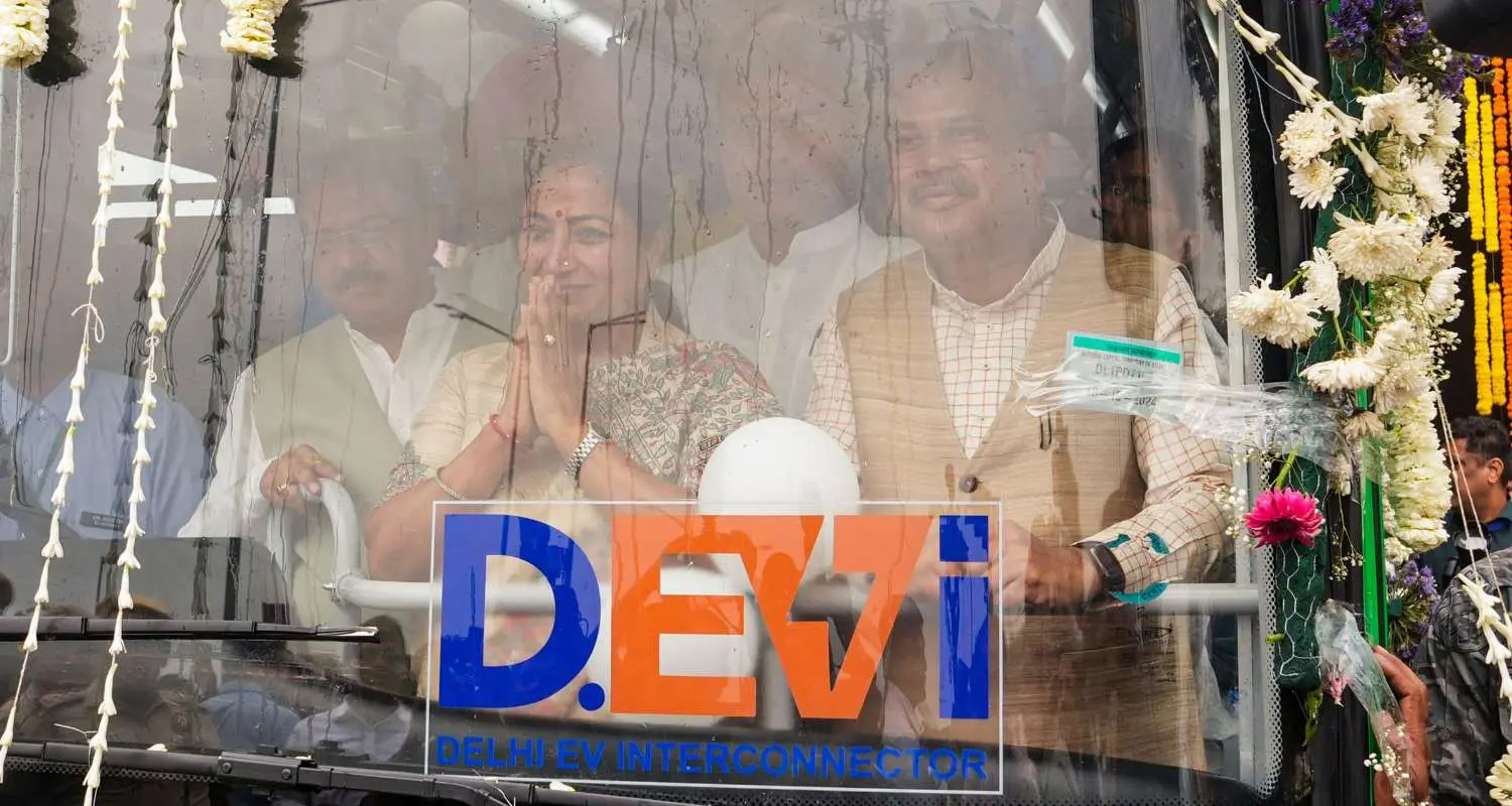 Delhi Launches 400 Electric Buses Under DEVI Scheme; CM Rekha Gupta Announces 100% Electric Public Transport by 2026 1 Delhi Launches 400 Electric Buses Under DEVI Scheme; CM Rekha Gupta Announces 100% Electric Public Transport by 2026 Devi