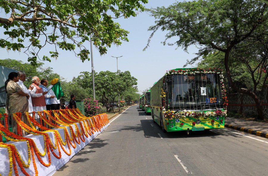 PMI Electro Mobility Launches Green Mobility Initiative on World Environment Day 1 PMI Electro Mobility Launches Green Mobility Initiative on World Environment Day 200 PMI Electric Buses Honble Prime Minister